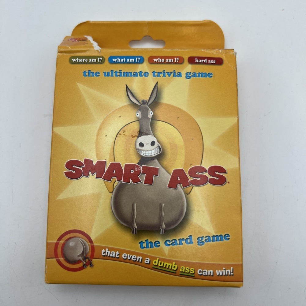 University Games Smart Ass Tuck Box Card Game - Ages 12+ | 2+ players Used